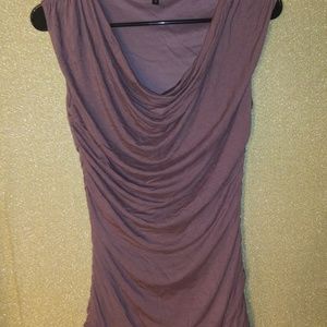Maurices layered look top Plum Brown